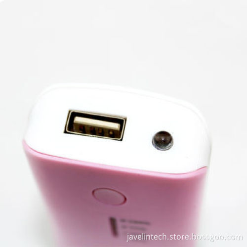 4000/4400/5200mAh 2-pieces 18650 Batteries Power Bank with Short Circuit Protection